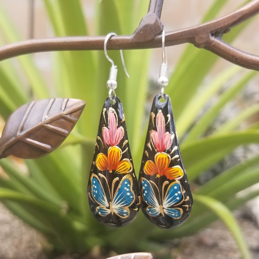 Laca Handmade Copper TearDrop Earrings